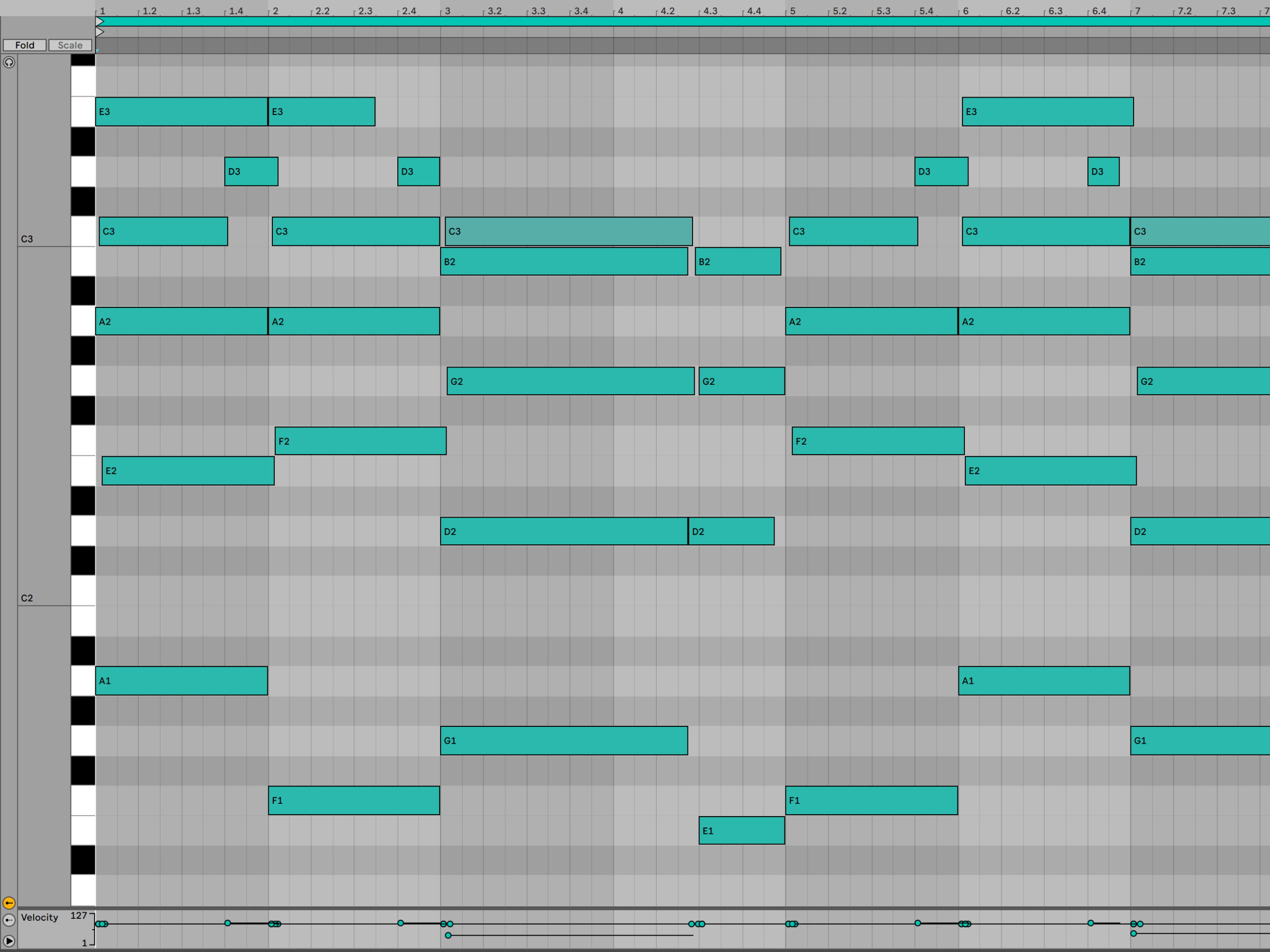 MIDI Chord Progressions